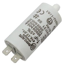 Condensatore di avviamento Condensatore del motore 1µF 450V 28x55mm Spina 6,3x0,