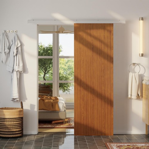 Homcom porta scorrevole - homcom, con