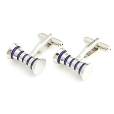 Gemelli a botte argento viola