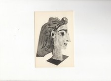 Pablo Picasso tête de femme woman's head POSTCARD Cartolina 1967 VINTAGE