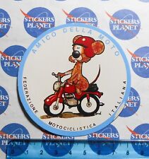 ADESIVO STICKER VINTAGE AUTOCOLLANT FEDERAZIONE MOTOCICLISTICA ITALIANA ANNI '80