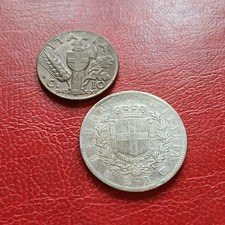 Moneta In Argento 2 Lire 1863