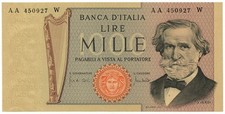 1000 LIRE GIUSEPPE VERDI II