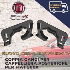 Kit Ganci Baule Cappelliera Fiat 500X Destro Sinistro Rinforzati Alta Resistenza