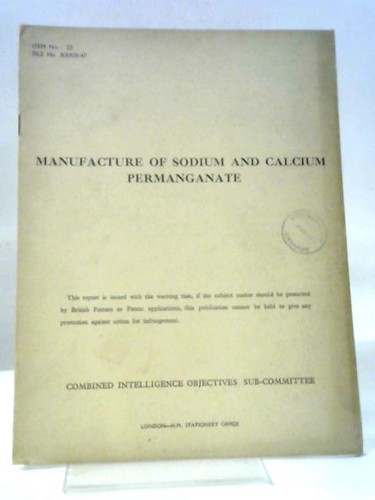 Manufacture sodium and - of,