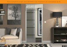 Porta scomparsa scrigno vetro