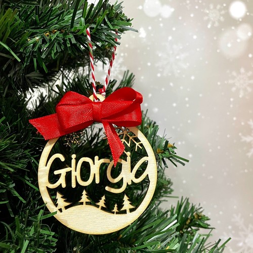 Set palline natale - set, legno