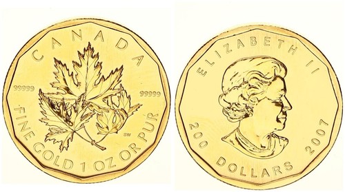 Kanada 200 dollari - dollari, oncia