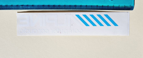 Adesivo alpine computer - alpine, car