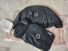 Nuovissimo set tettuccio e grembiule da sole estensibile Bugaboo Buffalo Denim tessuto 