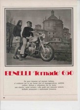 advertising Pubblicità-MOTO BENELLI TORNADO 650 1971 MAXIMOTO MOTOITALIANE EPOCA