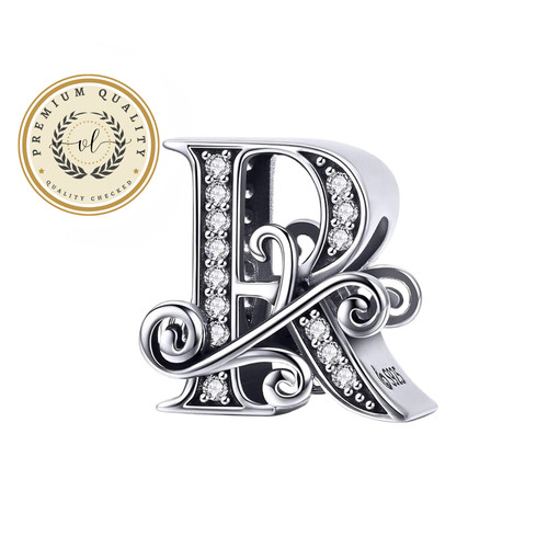 Charm lettera calligrafico - lettera,