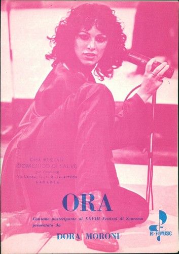Spartito musicale ora dora - ora,