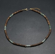Collana girocollo uomo estiva spiaggia bohemien surfista tribale etnica perline