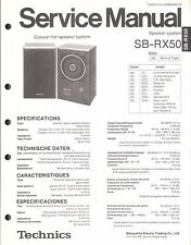 Technics Service Manual per SB-RX 50 Copy