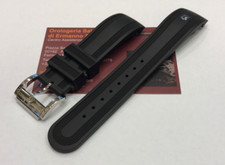 Cinturino Caucciù Eberhard 31041 - 31030 - 31045 - 31952 con fibbia acciaio orig