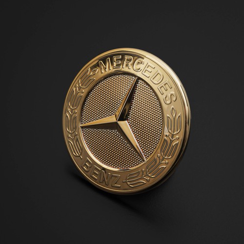 Emblema mercedes stella per - mercedes,