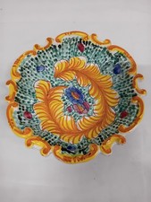 BELLISSIMO  PIATTO  IN  CERAMICA  CASSETTA  KYI,  CALTAGIRONE