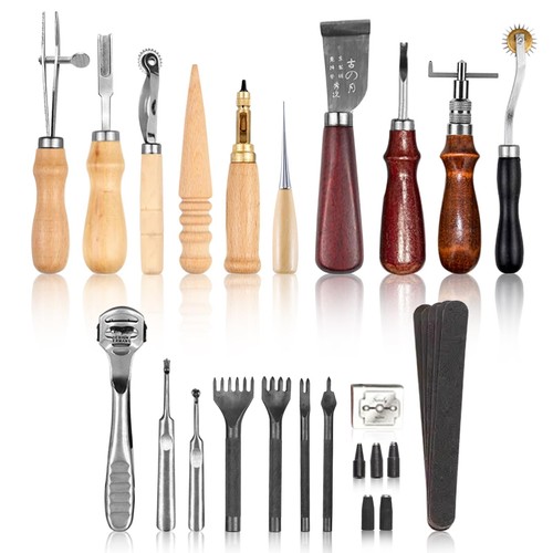 Kit lavorazione cuoio - cuoio,kit, di