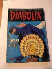 DIABOLIK  ORIGINALE  - PRIMA STAMPA - ANNO XVIII -  N.20 - IL PAVONE D'ORO