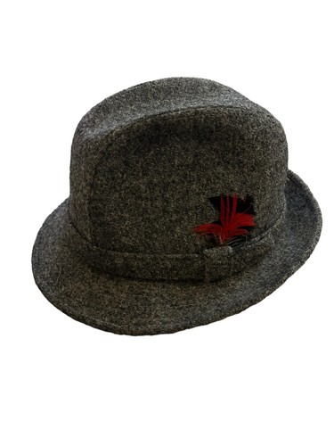 Cappello harris tweed grigio - tweed,