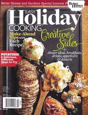Easy Holiday Cooking Magazine Potatoes Dinners Breakfast Desserts Creative Sides