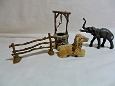Lotto PRESEPE STECCA POZZO ELEFANTE PECORA plastica Made in Italy