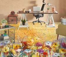 Adesivo 3D fiore giallo 2525