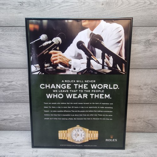 Rolex watch advert poster - watch,
