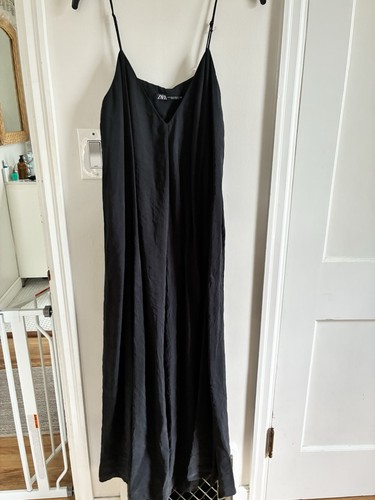 Maxi abito donna zara nero - maxi, con
