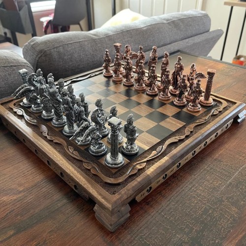 Antico set scacchi pegasus - antico,
