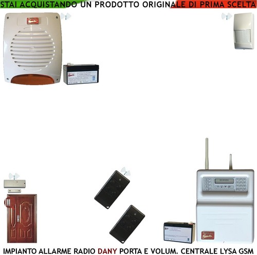 Antifurto kit dany radio - antifurto,