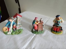 Presepe Statuine Personaggi Natale In Cartapesta vintage