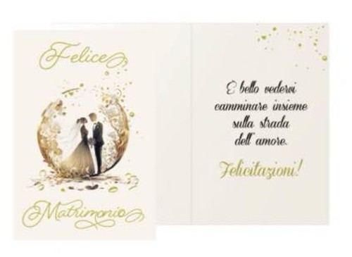 Biglietto auguri matrimonio - di,