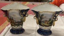 coppia di vasi porcellana . 1800