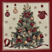 Pannello Gobelin Natale Albero Nastri 45x45 Cm 7068