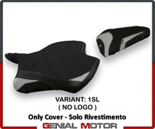 Rivestimento sella Helsinki 1 Ultragrip Argento (SL)T.I. YAMAHA R6 2017 > 2021