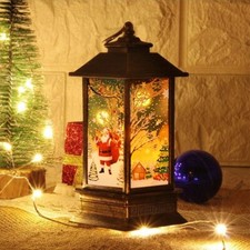 Lanterna con Luce Led e Neve