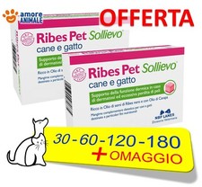 Ribes Pet Sollievo per CANI e GATTI  30 / 60 / 120 /180 perle Cura le Dermatiti