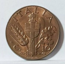 10 CENTESIMI  1939   FDC RAME