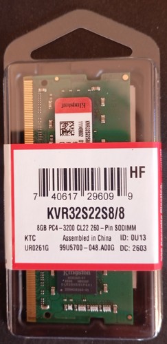 Kingston valueram 8gb - valueram,