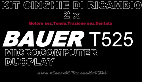 Kit cinghie ricambio - cinghie,