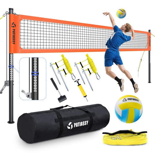 Set rete pallavolo portatile - set,