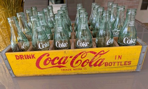 Bottiglie verdi coca cola - verdi,