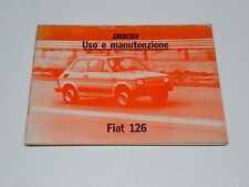FIAT 126 PERSONAL 4 LIBRETTO