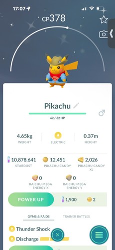 Pokemon shiny pikachu - pokemon, go