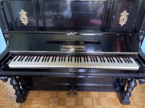 Pianoforte verticale antico - pianoforte, g