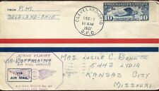 STATI UNITI 1927 BUSTA PRIMO VOLO AIR MAIL CLEVELAND 10 C. SPIRIT OF S. LOUIS