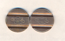 Lotto 2 Gettoni Telefonici Telefono SIP nn. 7701 7711