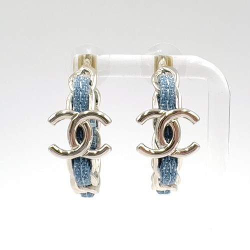 Orecchini cerchio chanel cc - a,